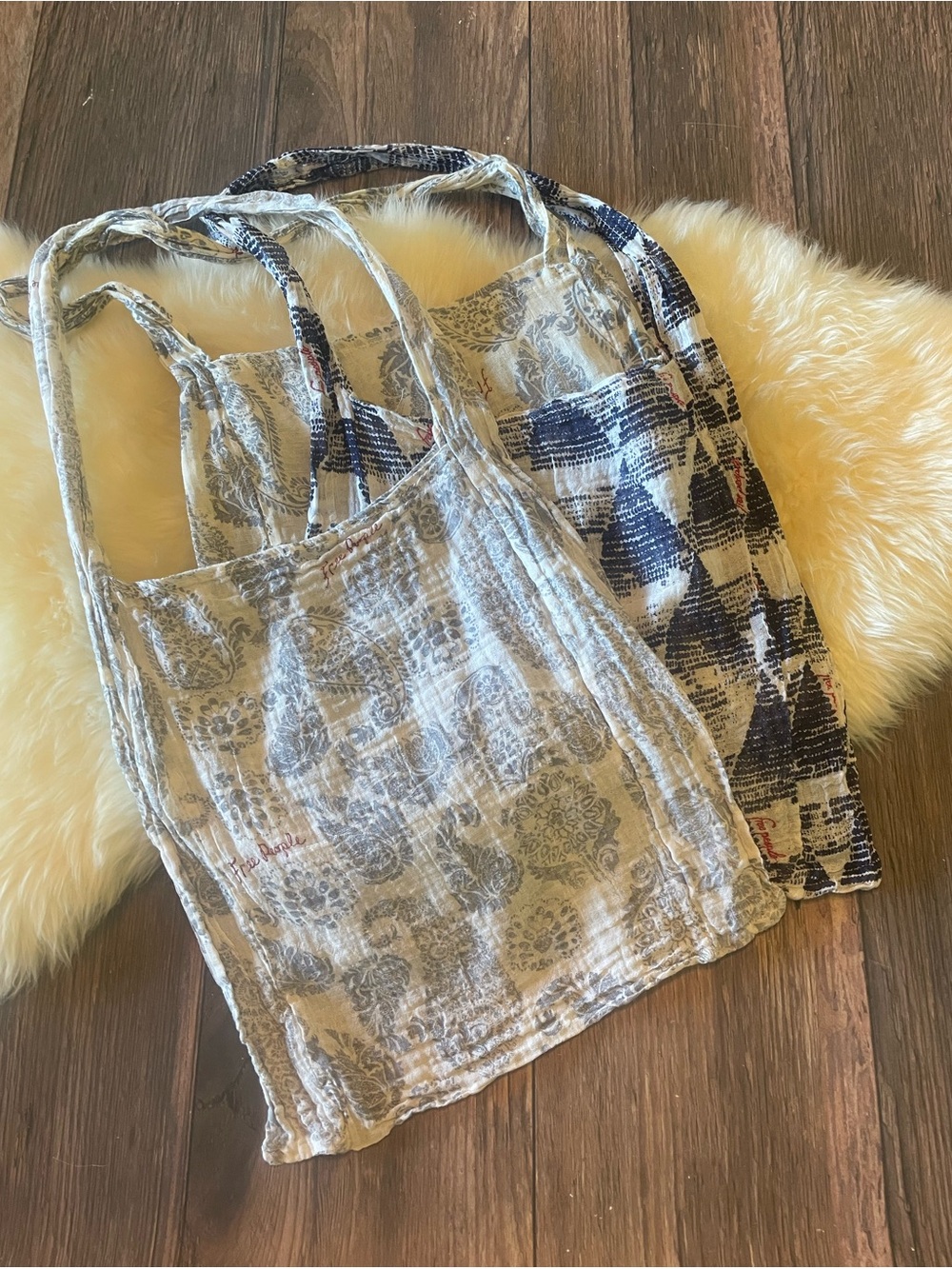 Free People Reusable Totes ~ Set of 3